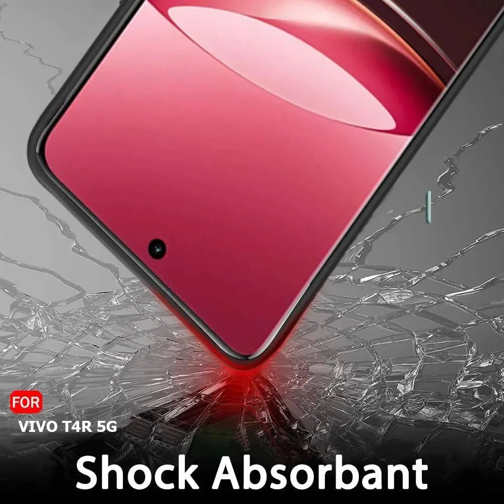 Micvir Back Cover for Vivo T4R 5G (Black, Dual Protection, Silicon, Pack of: 1) — image 4 of 5