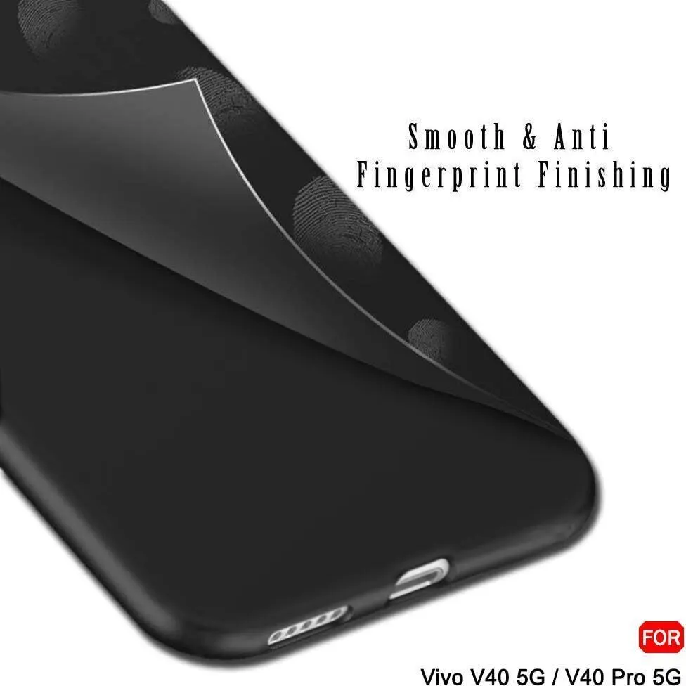 Micvir Back Cover for vivo V40 Pro 5G (Black, Dual Protection, Silicon, Pack of: 1) — image 5 of 5