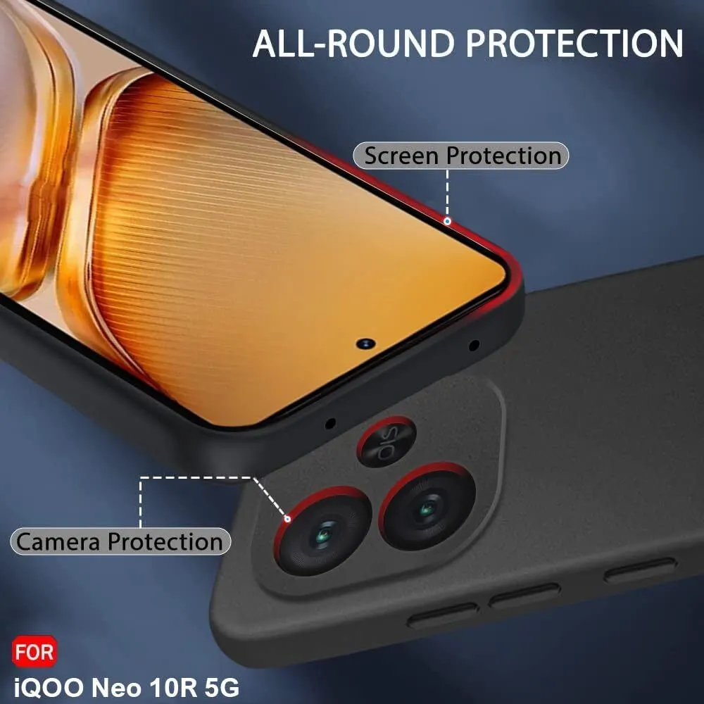 Micvir Back Cover for IQOO Neo 10R 5G (Black, Dual Protection, Silicon, Pack of: 1) — image 2 of 5
