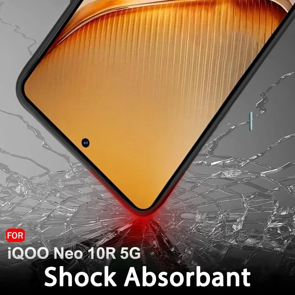 Micvir Back Cover for IQOO Neo 10R 5G (Black, Dual Protection, Silicon, Pack of: 1) — image 4 of 5
