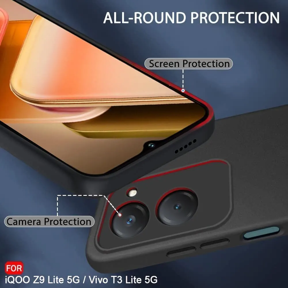 Micvir Back Cover for iQOO Z9 Lite 5G (Black, Dual Protection, Silicon, Pack of: 1) — image 2 of 5