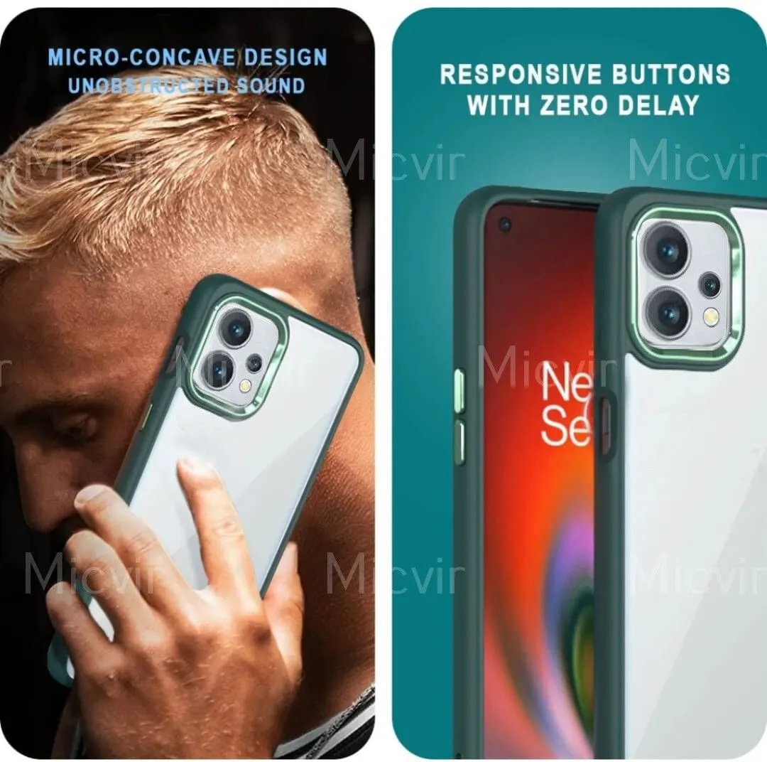 Micvir Back Cover for Realme 9 Pro (Transparent, Green, Camera Bump Protector, Pack of: 1) — image 2 of 4