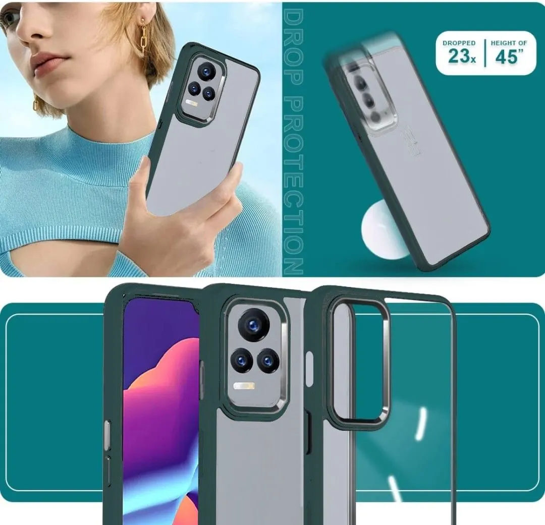 Micvir Back Cover for Vivo Y73 (Transparent, Green, Camera Bump Protector, Pack of: 1) — image 3 of 4