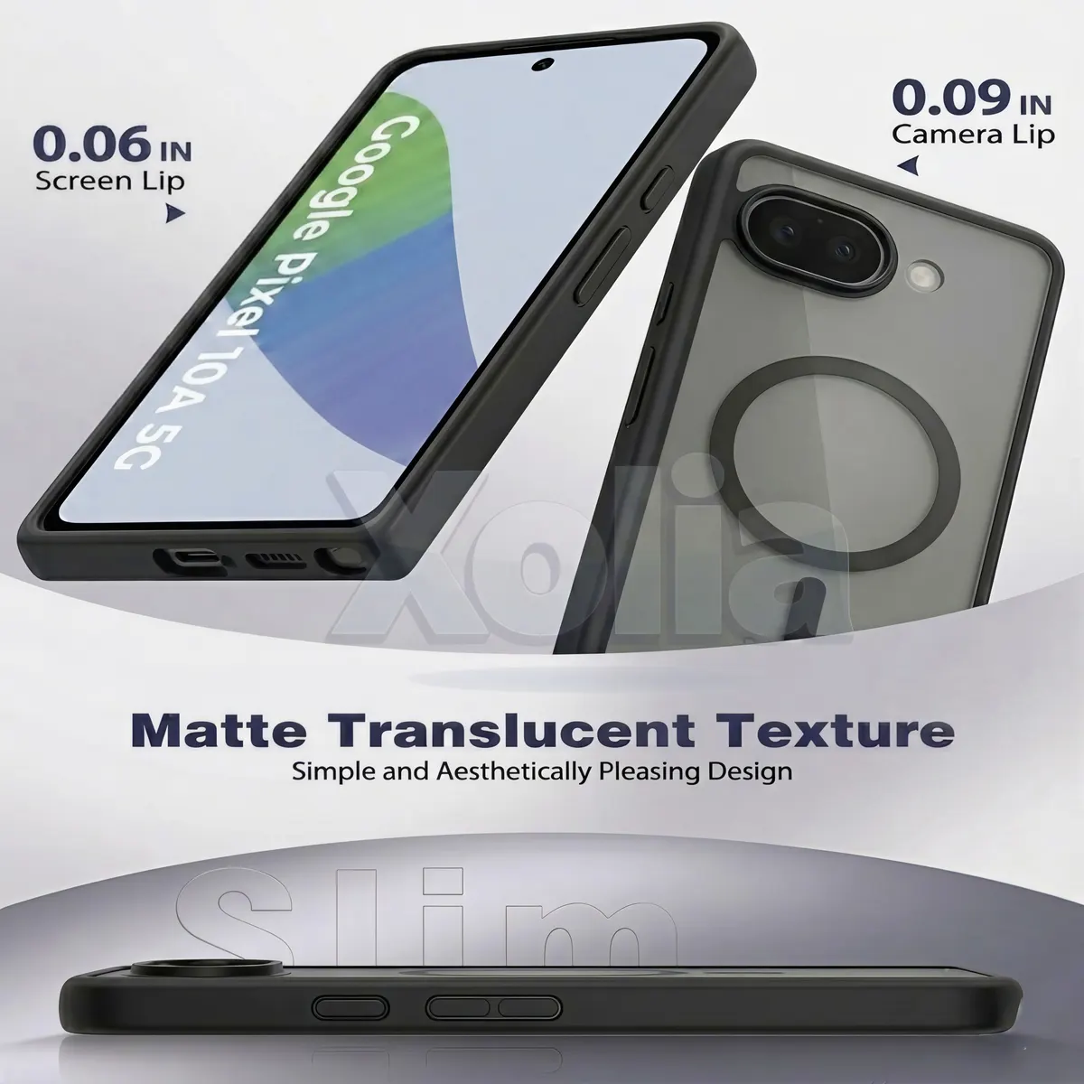 Xolia Back Cover for Google Pixel 10A (Black, Shock Proof, Polycarbonate, Silicon, Pack of: 1) — image 4 of 5