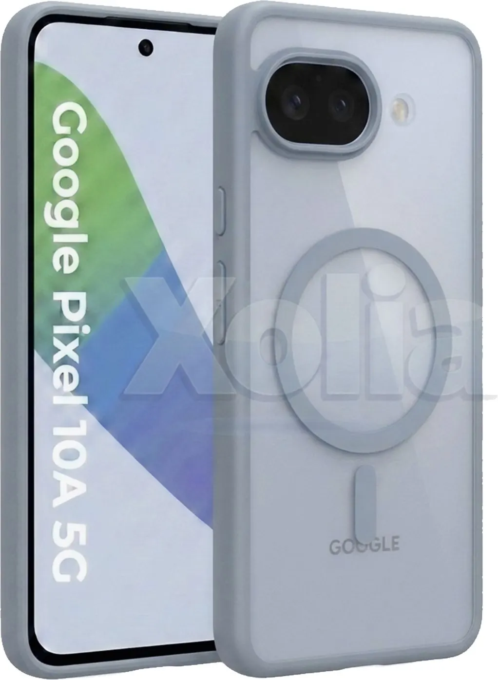 Xolia Back Cover for Google Pixel 10A (Grey, Shock Proof, Polycarbonate, Silicon, Pack of: 1) — image 1 of 5