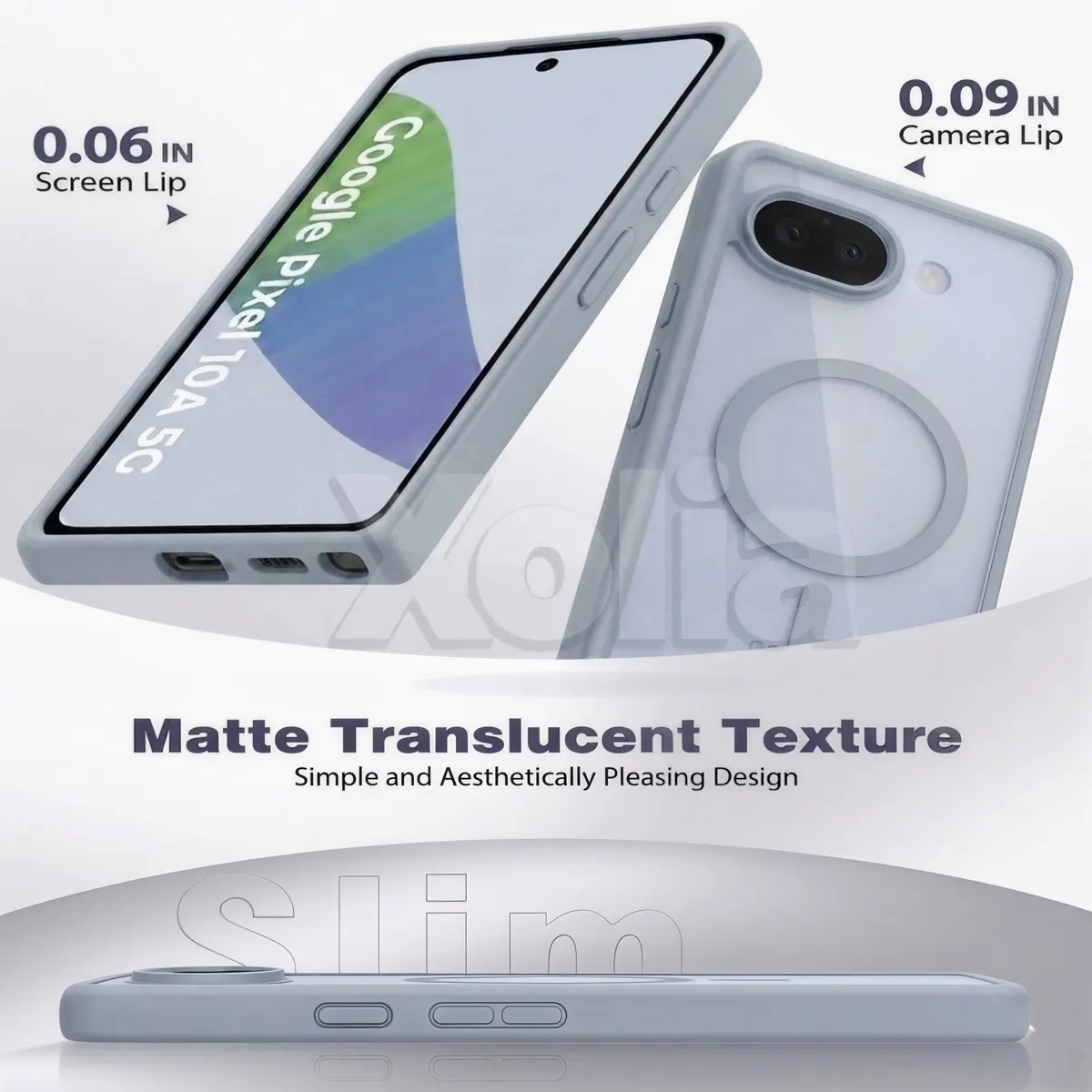 Xolia Back Cover for Google Pixel 10A (Grey, Shock Proof, Polycarbonate, Silicon, Pack of: 1) — image 4 of 5