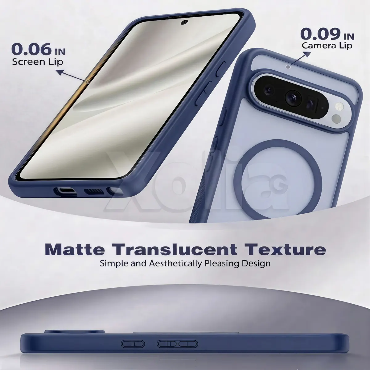 Xolia Back Cover for Google Pixel 10 Pro (Blue, Shock Proof, Polycarbonate, Silicon, Pack of: 1) — image 3 of 5