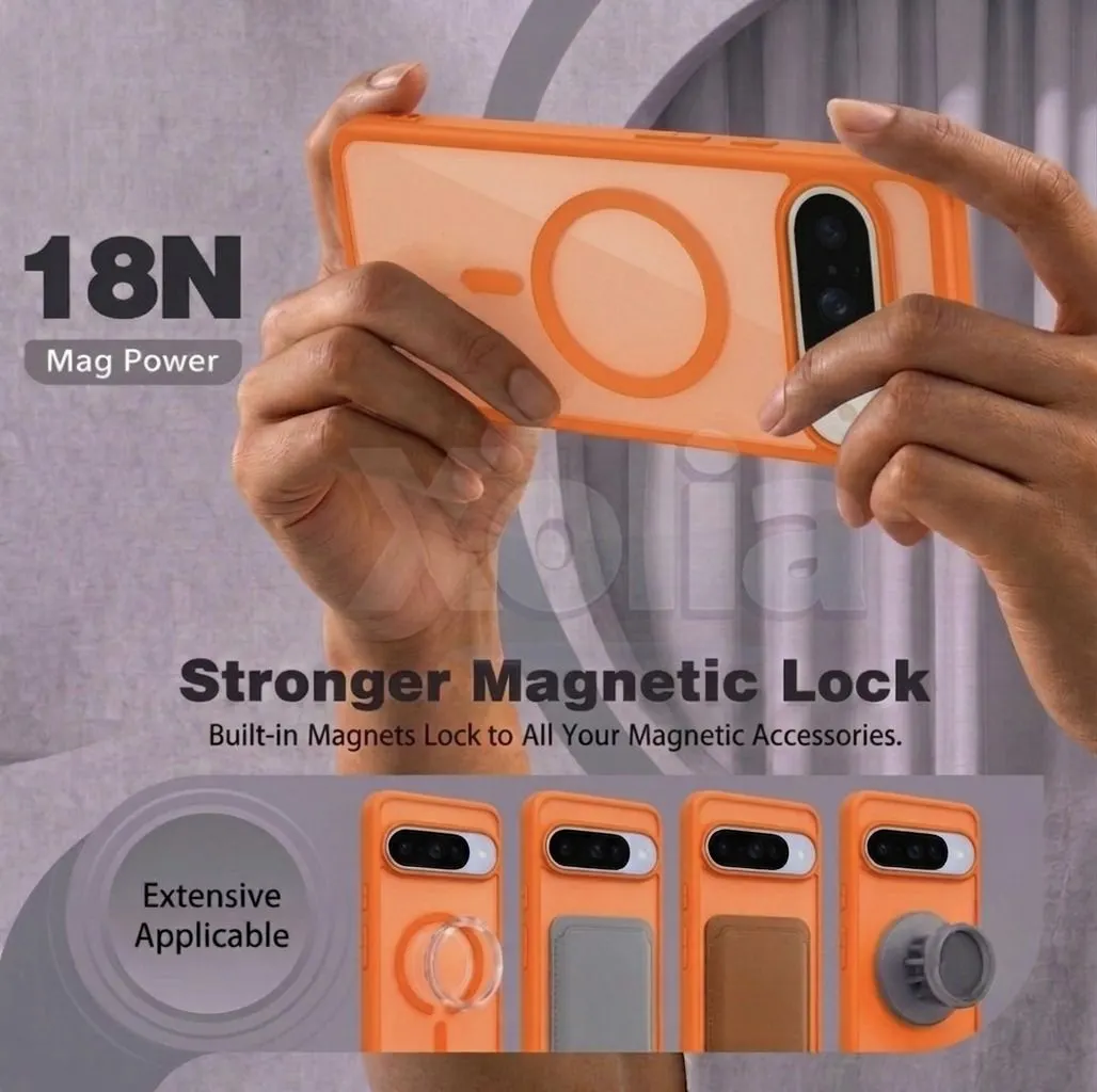Xolia Back Cover for Google Pixel 10 Pro (Orange, Shock Proof, Polycarbonate, Silicon, Pack of: 1) — image 4 of 5