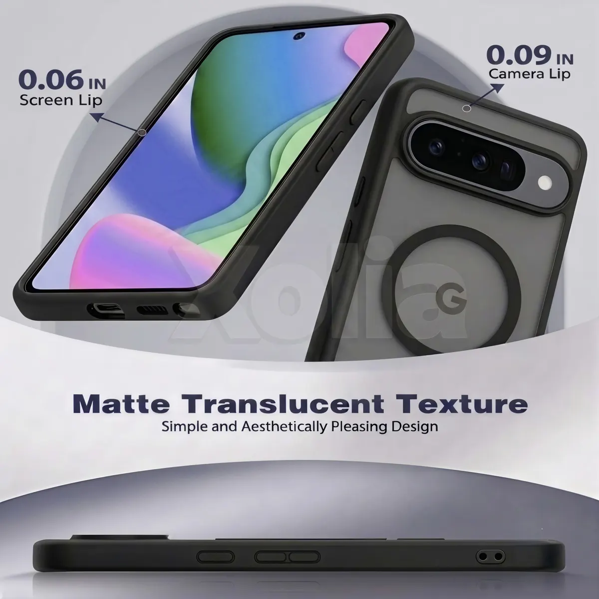 Xolia Back Cover for Google Pixel 10 (Black, Shock Proof, Polycarbonate, Silicon, Pack of: 1) — image 3 of 5