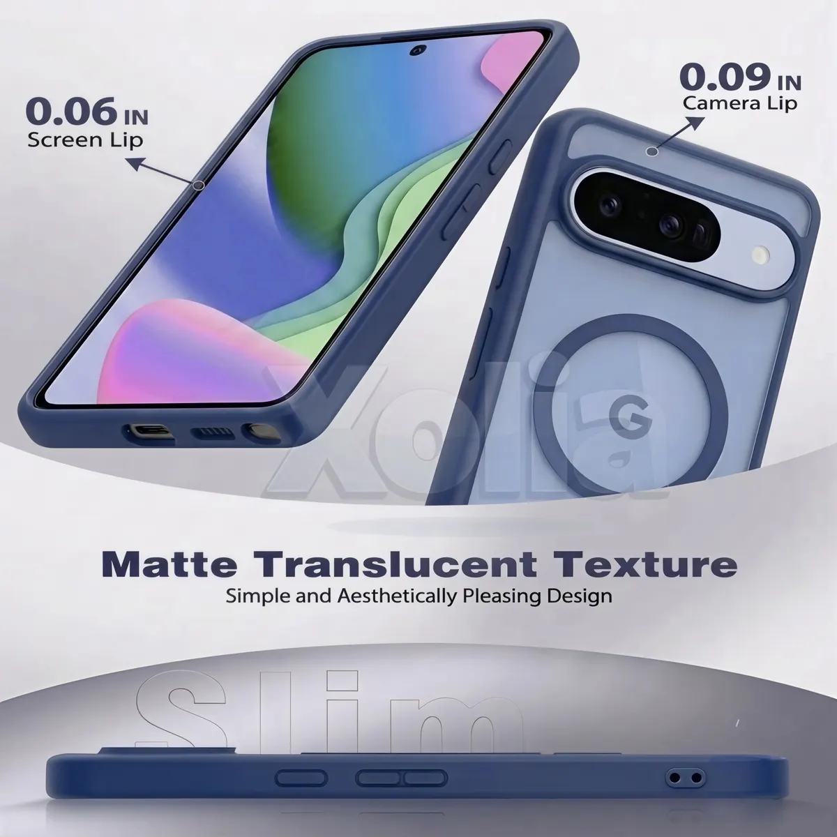 Xolia Back Cover for Google Pixel 10 (Blue, Shock Proof, Polycarbonate, Silicon, Pack of: 1) — image 3 of 5