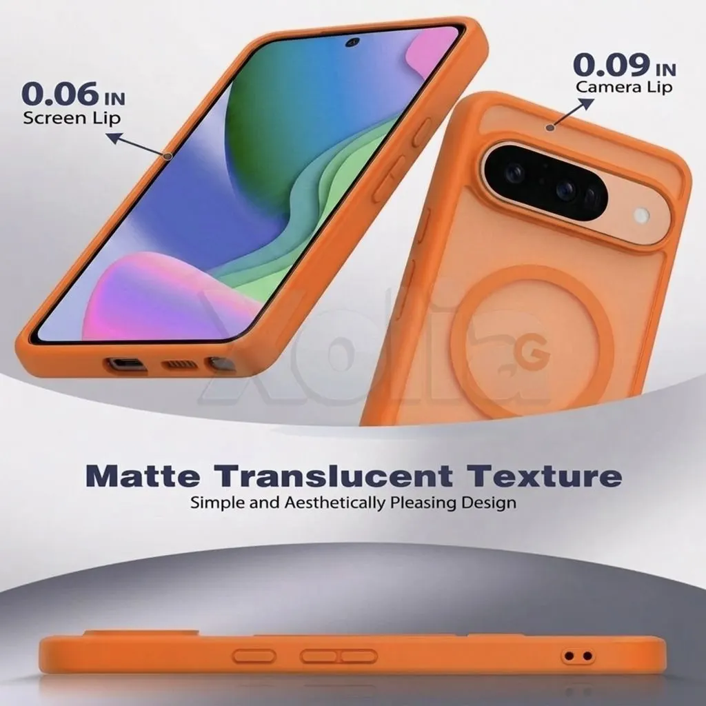 Xolia Back Cover for Google Pixel 10 (Orange, Shock Proof, Polycarbonate, Silicon, Pack of: 1) — image 3 of 5