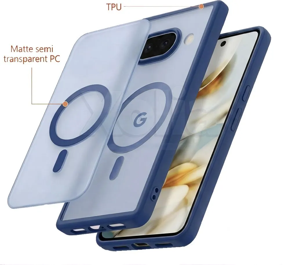 Xolia Back Cover for Google Pixel 9A (Blue, Shock Proof, Polycarbonate, Silicon, Pack of: 1) — image 5 of 5