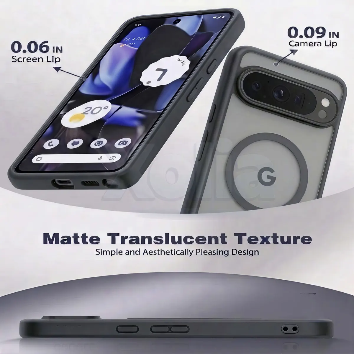 Xolia Back Cover for Google Pixel 9 Pro (Black, Shock Proof, Polycarbonate, Silicon, Pack of: 1) — image 3 of 5