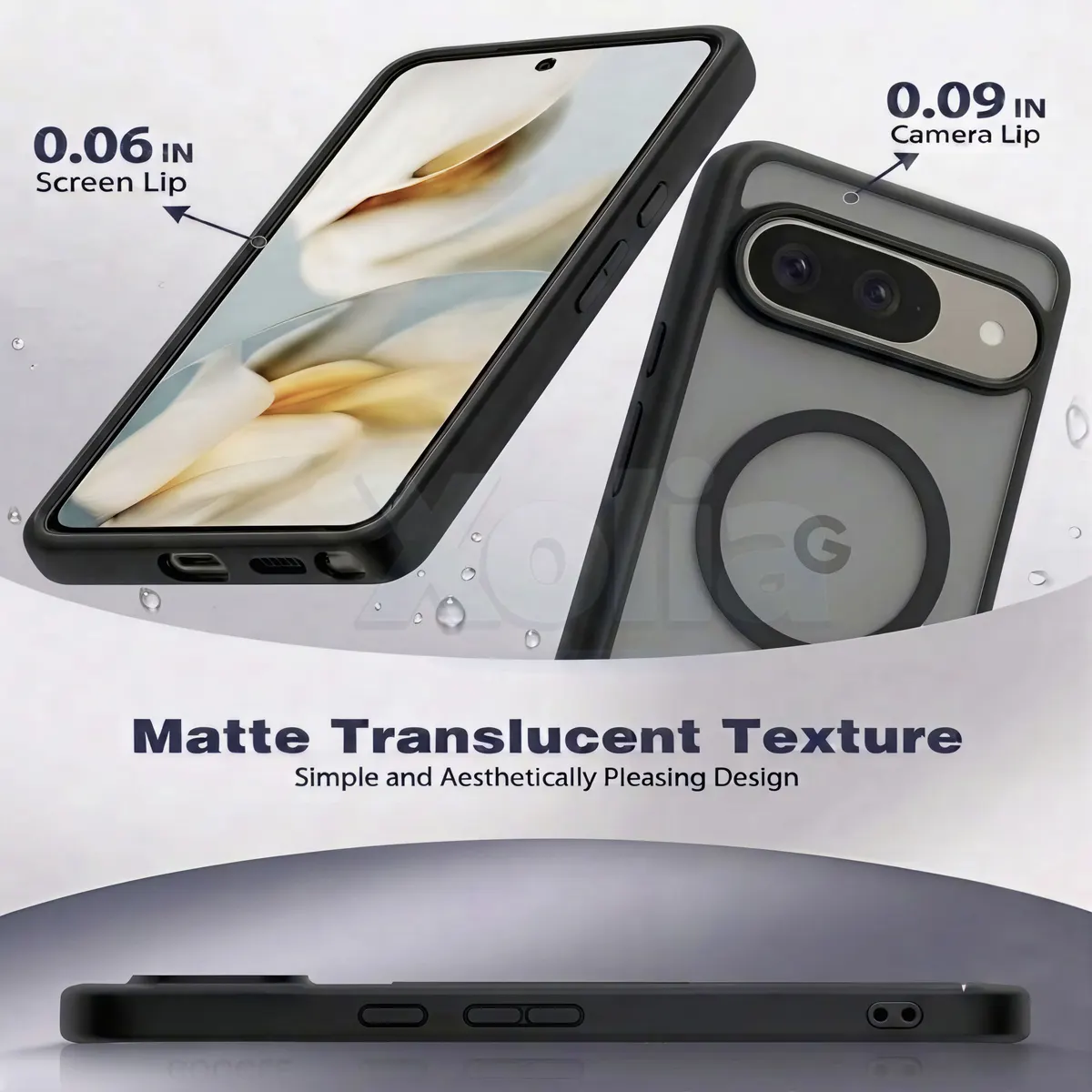 Xolia Back Cover for Google Pixel 9 (Black, Shock Proof, Polycarbonate, Silicon, Pack of: 1) — image 3 of 5