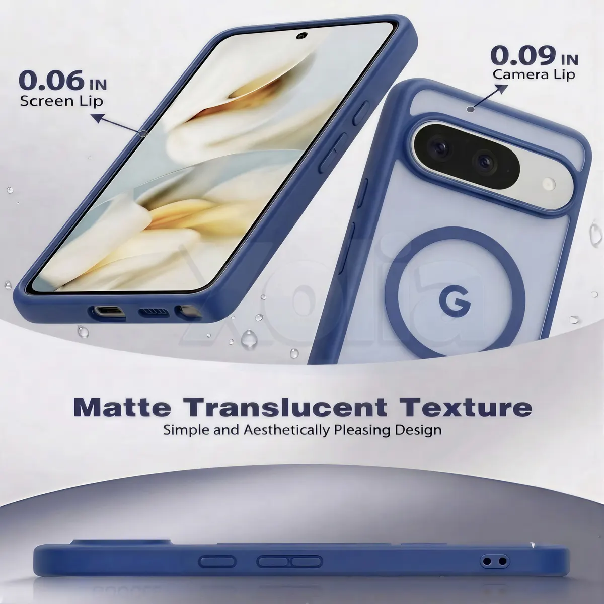 Xolia Back Cover for Google Pixel 9 (Blue, Shock Proof, Polycarbonate, Silicon, Pack of: 1) — image 3 of 5