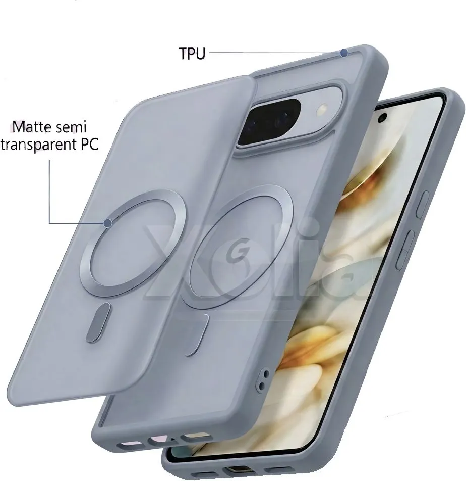 Xolia Back Cover for Google Pixel 9 (Grey, Shock Proof, Polycarbonate, Silicon, Pack of: 1) — image 5 of 5