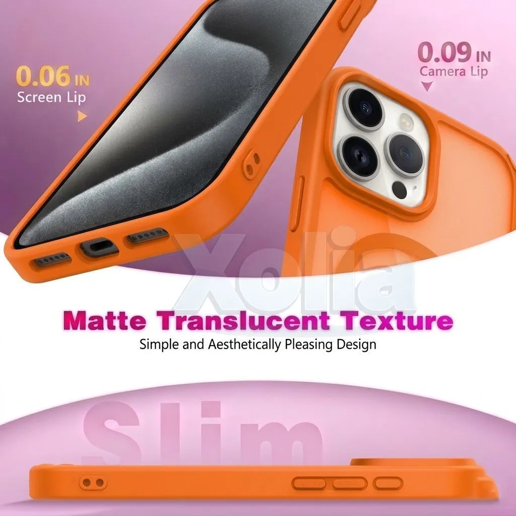 Xolia Back Cover for Apple iPhone 15 Pro Max (Orange, Shock Proof, Polycarbonate, Silicon, Pack of: 1) — image 3 of 5