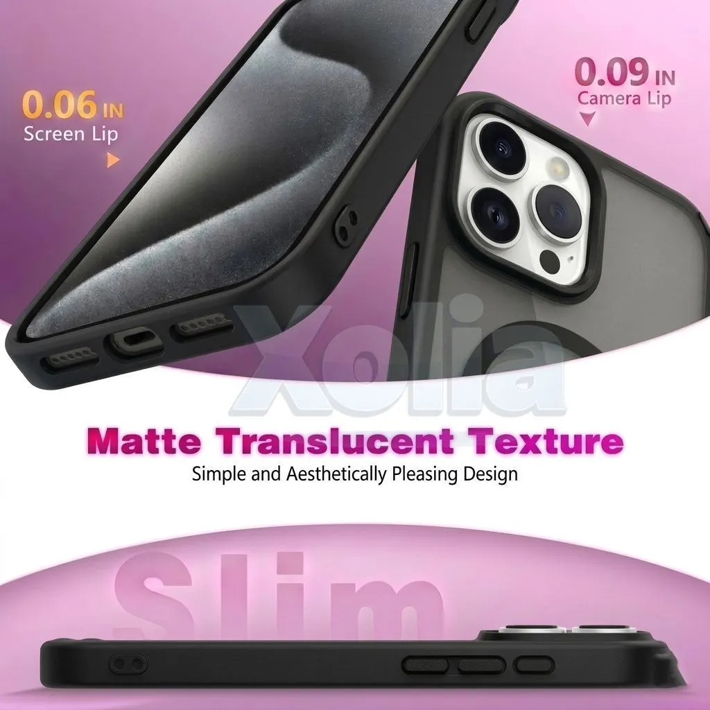 Xolia Back Cover for Apple iPhone 15 Pro (Black, Shock Proof, Polycarbonate, Silicon, Pack of: 1) — image 3 of 5