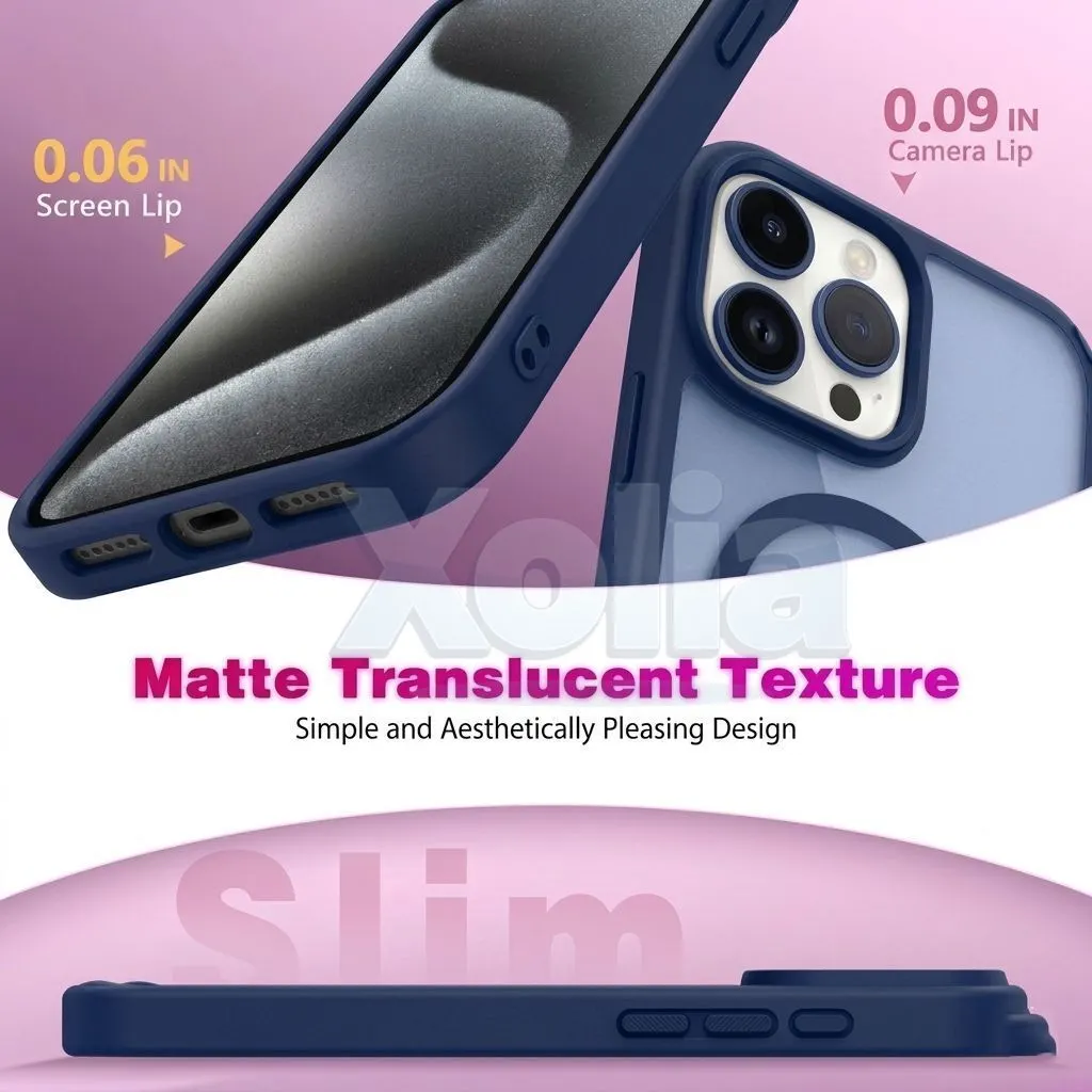 Xolia Back Cover for Apple iPhone 15 Pro (Blue, Shock Proof, Polycarbonate, Silicon, Pack of: 1) — image 3 of 5