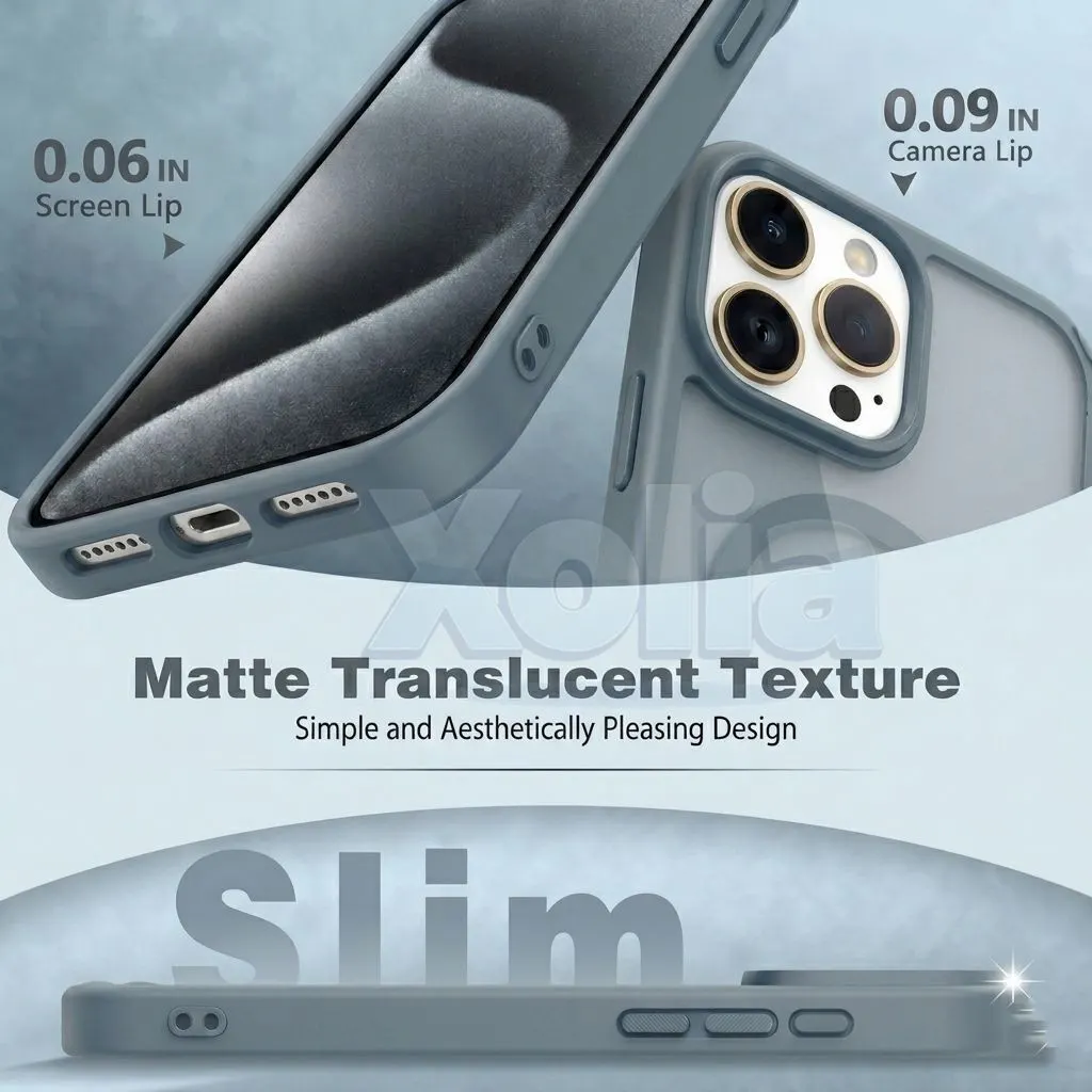Xolia Back Cover for Apple iPhone 15 Pro (Grey, Shock Proof, Polycarbonate, Silicon, Pack of: 1) — image 3 of 5