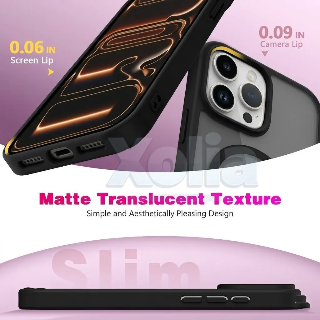 Xolia Back Cover for Apple iPhone 16 Pro Max (Black, Shock Proof, Polycarbonate, Silicon, Pack of: 1) — image 3 of 5