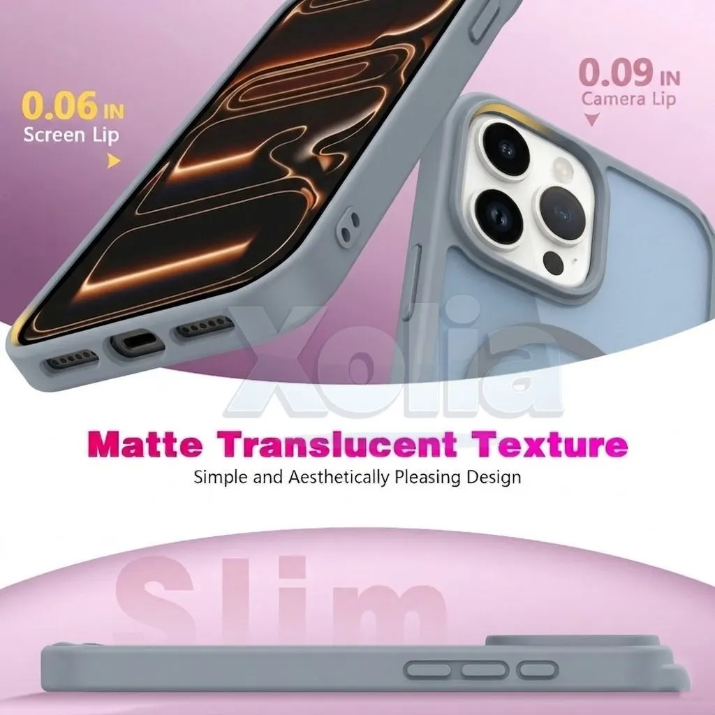 Xolia Back Cover for Apple iPhone 16 Pro Max (Grey, Shock Proof, Polycarbonate, Silicon, Pack of: 1) — image 3 of 5