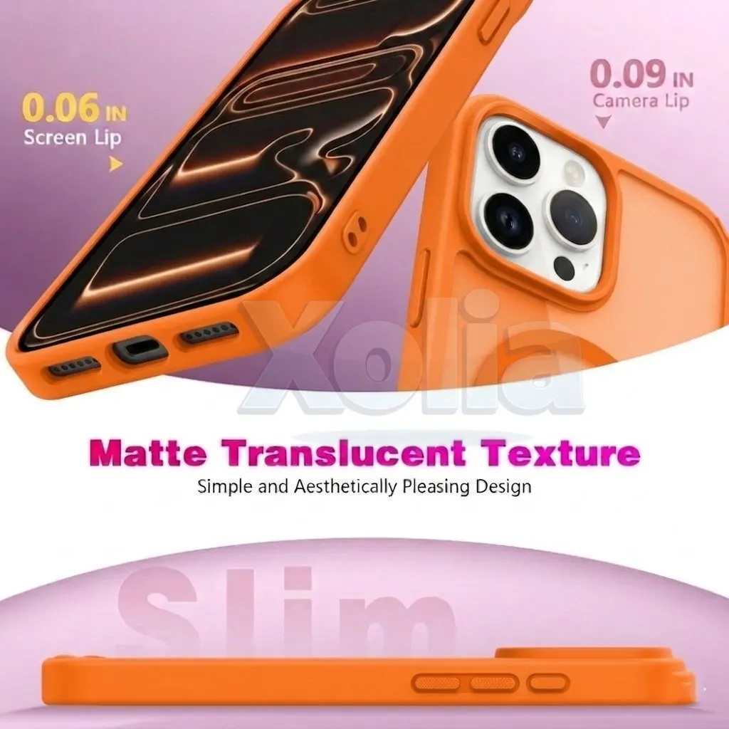 Xolia Back Cover for Apple iPhone 16 Pro (Orange, Shock Proof, Polycarbonate, Silicon, Pack of: 1) — image 3 of 5