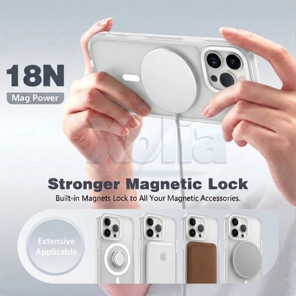 Xolia Back Cover for Apple iPhone 16 Pro (White, Shock Proof, Polycarbonate, Silicon, Pack of: 1) — image 4 of 5