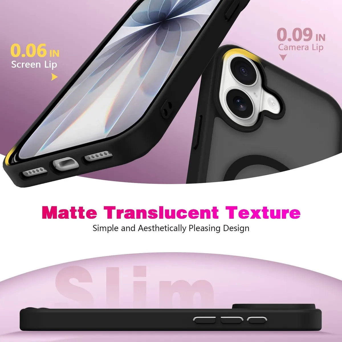 Xolia Back Cover for Apple iPhone 16 (Black, Shock Proof, Polycarbonate, Silicon, Pack of: 1) — image 2 of 5