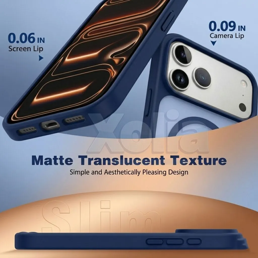 Xolia Back Cover for Apple iPhone 17 Pro Max (Blue, Shock Proof, Polycarbonate, Silicon, Pack of: 1) — image 3 of 5