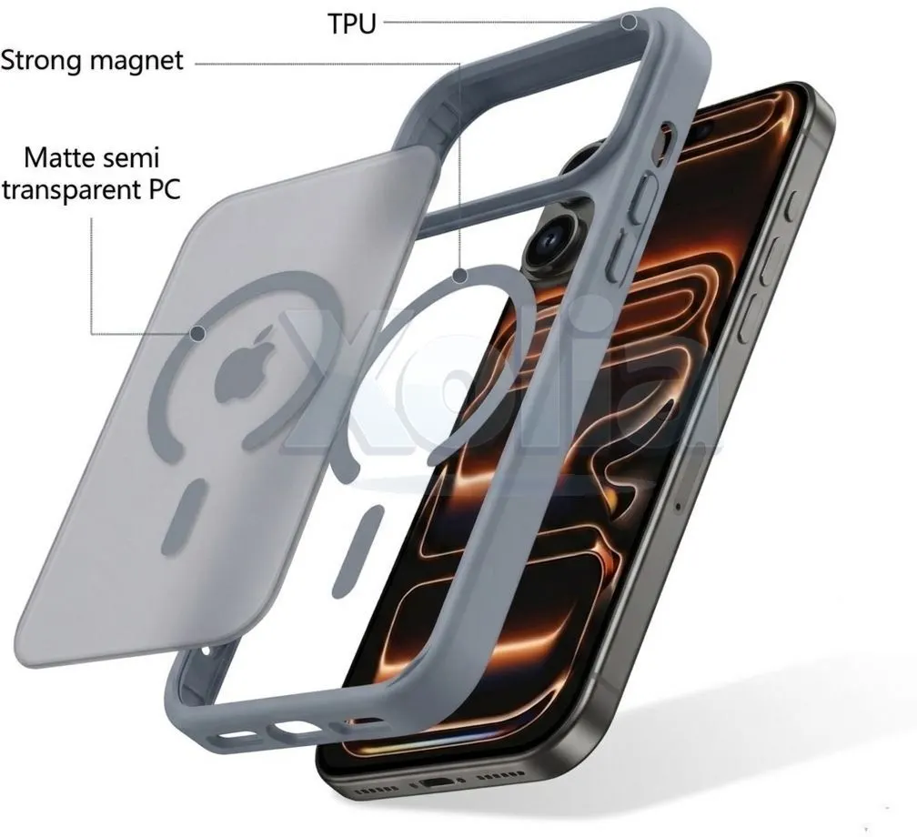 Xolia Back Cover for Apple iPhone 17 Pro Max (Grey, Shock Proof, Polycarbonate, Silicon, Pack of: 1) — image 5 of 5