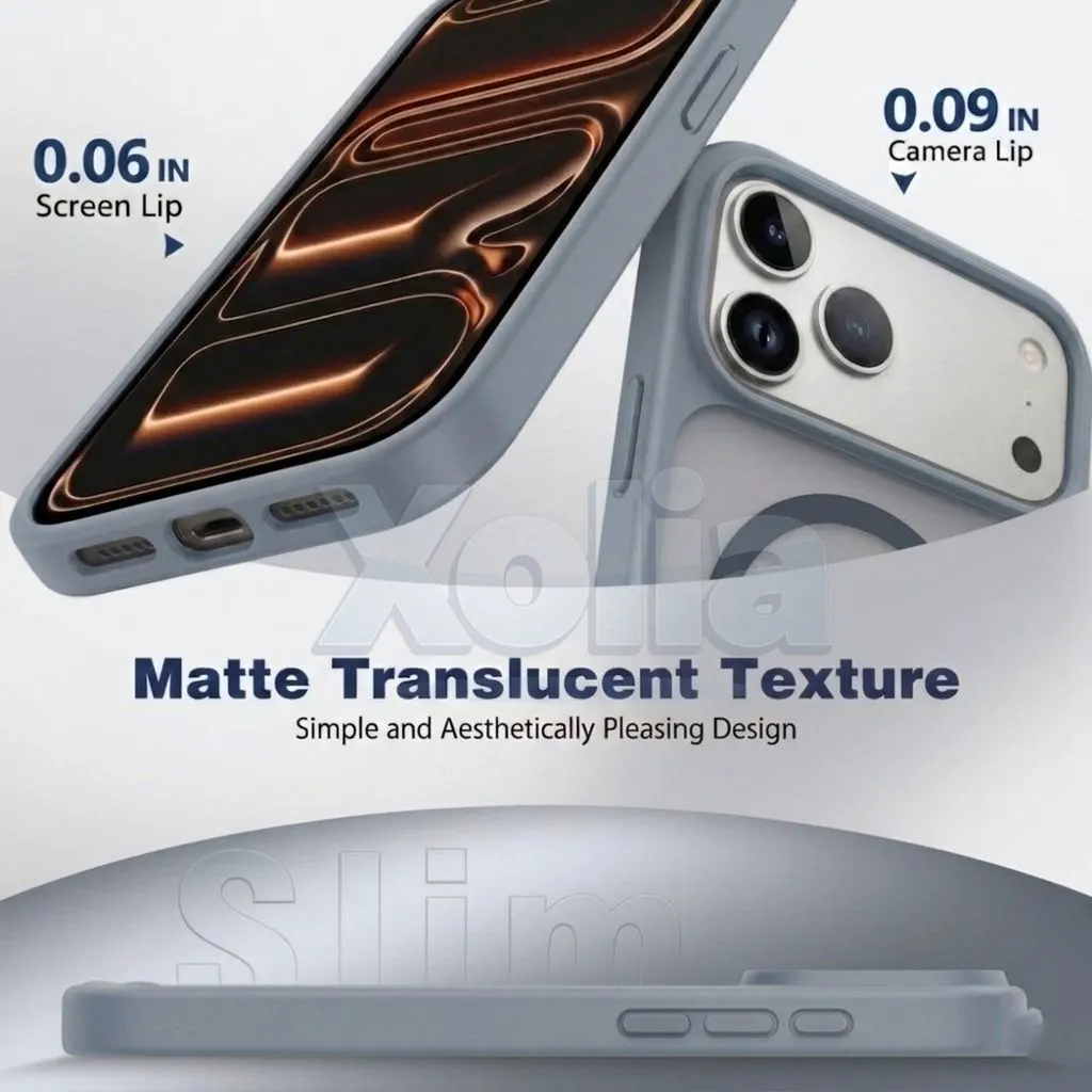 Xolia Back Cover for Apple iPhone 17 Pro (Grey, Shock Proof, Polycarbonate, Silicon, Pack of: 1) — image 3 of 5
