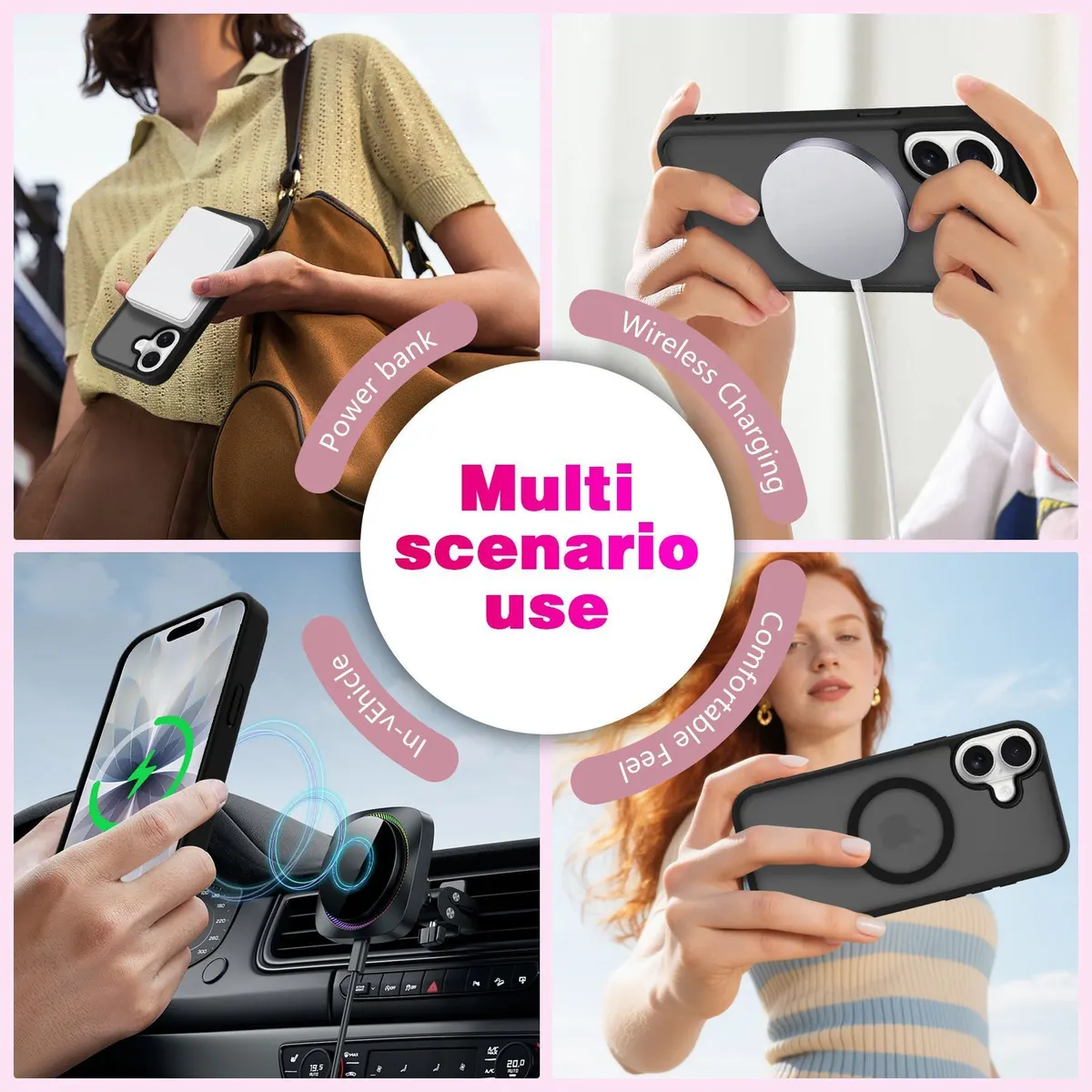 Xolia Back Cover for APPLE iPhone 17 (Black, Shock Proof, Polycarbonate, Silicon, Pack of: 1) — image 3 of 5