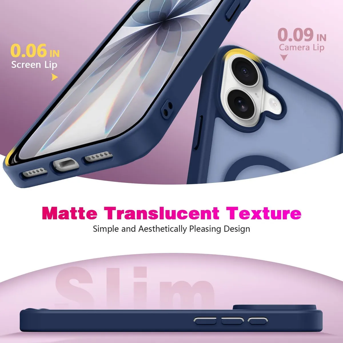 Xolia Back Cover for APPLE iPhone 17 (Blue, Shock Proof, Polycarbonate, Silicon, Pack of: 1) — image 2 of 5