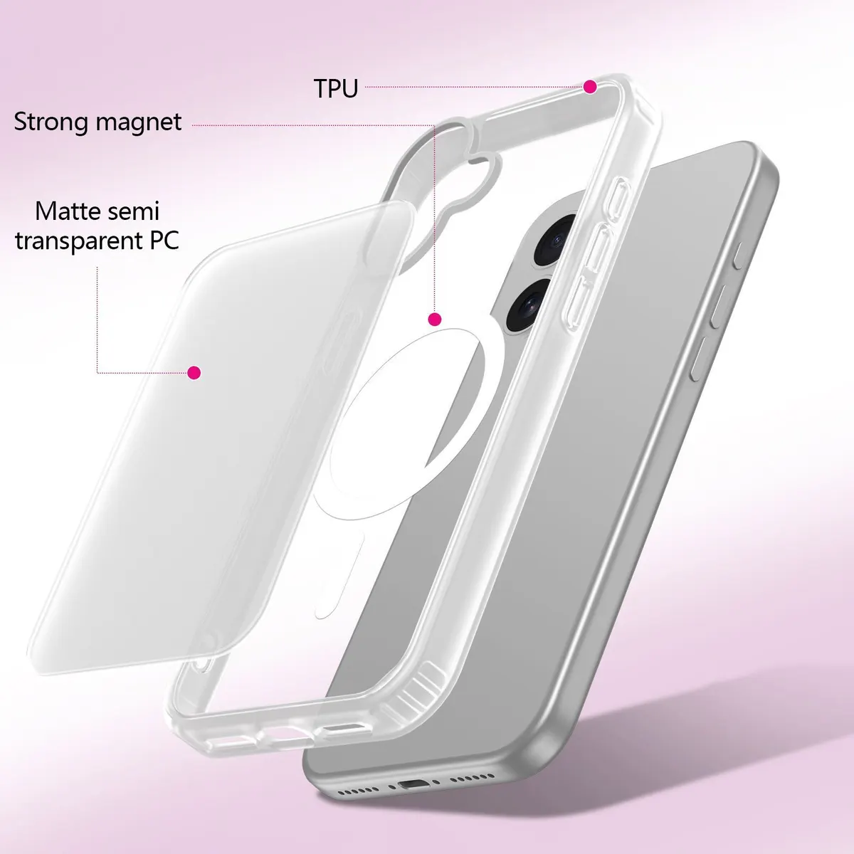 Xolia Back Cover for APPLE iPhone 17 (Transparent, Shock Proof, Polycarbonate, Silicon, Pack of: 1) — image 5 of 5