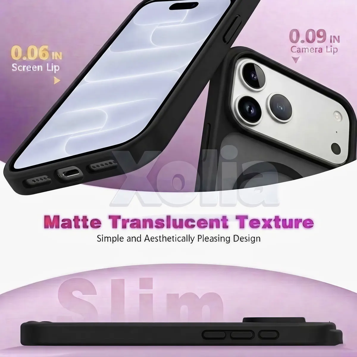 Xolia Back Cover for Apple iPhone 18 Pro (Black, Shock Proof, Polycarbonate, Silicon, Pack of: 1) — image 3 of 5