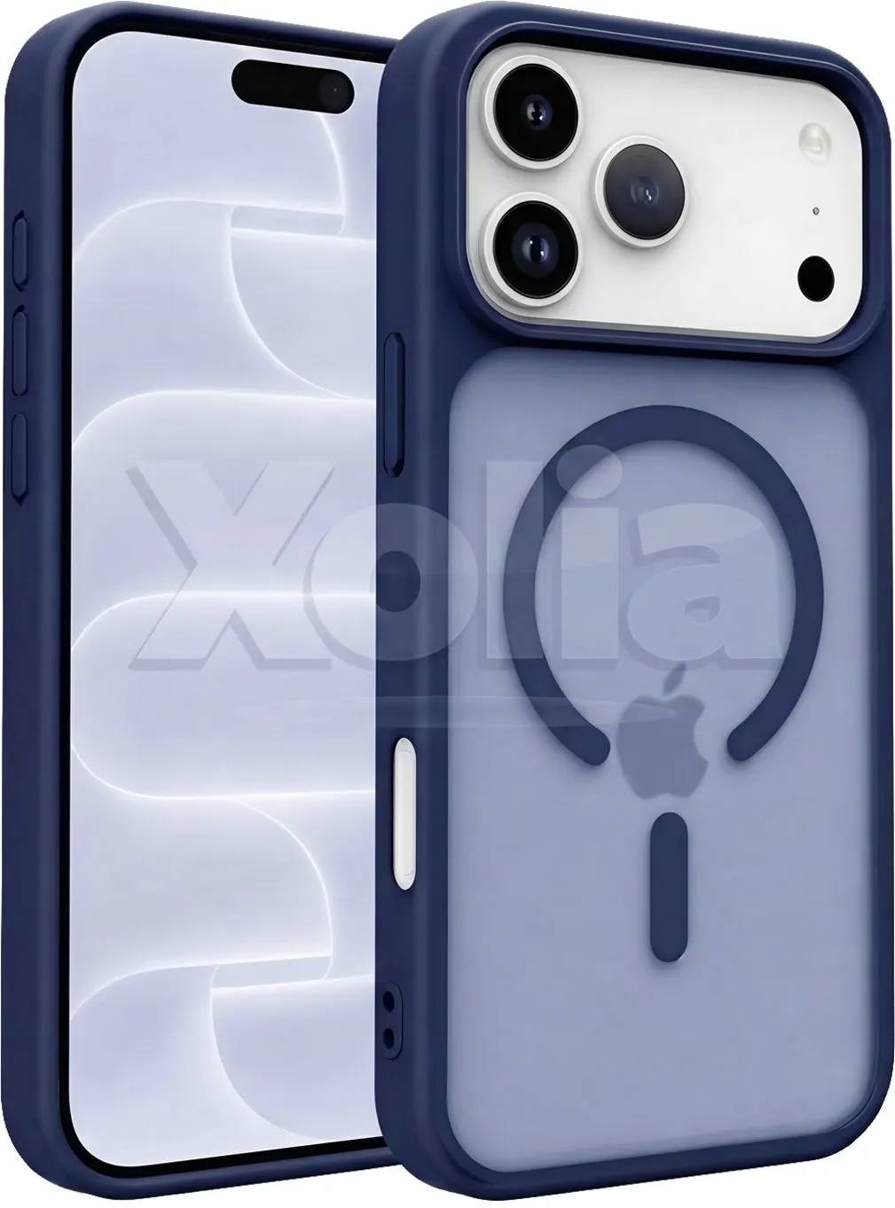 Xolia Back Cover for Apple iPhone 18 Pro (Blue, Shock Proof, Polycarbonate, Silicon, Pack of: 1)