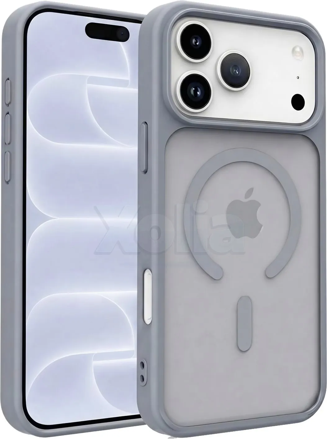 Xolia Back Cover for Apple iPhone 18 Pro (Grey, Shock Proof, Polycarbonate, Silicon, Pack of: 1)