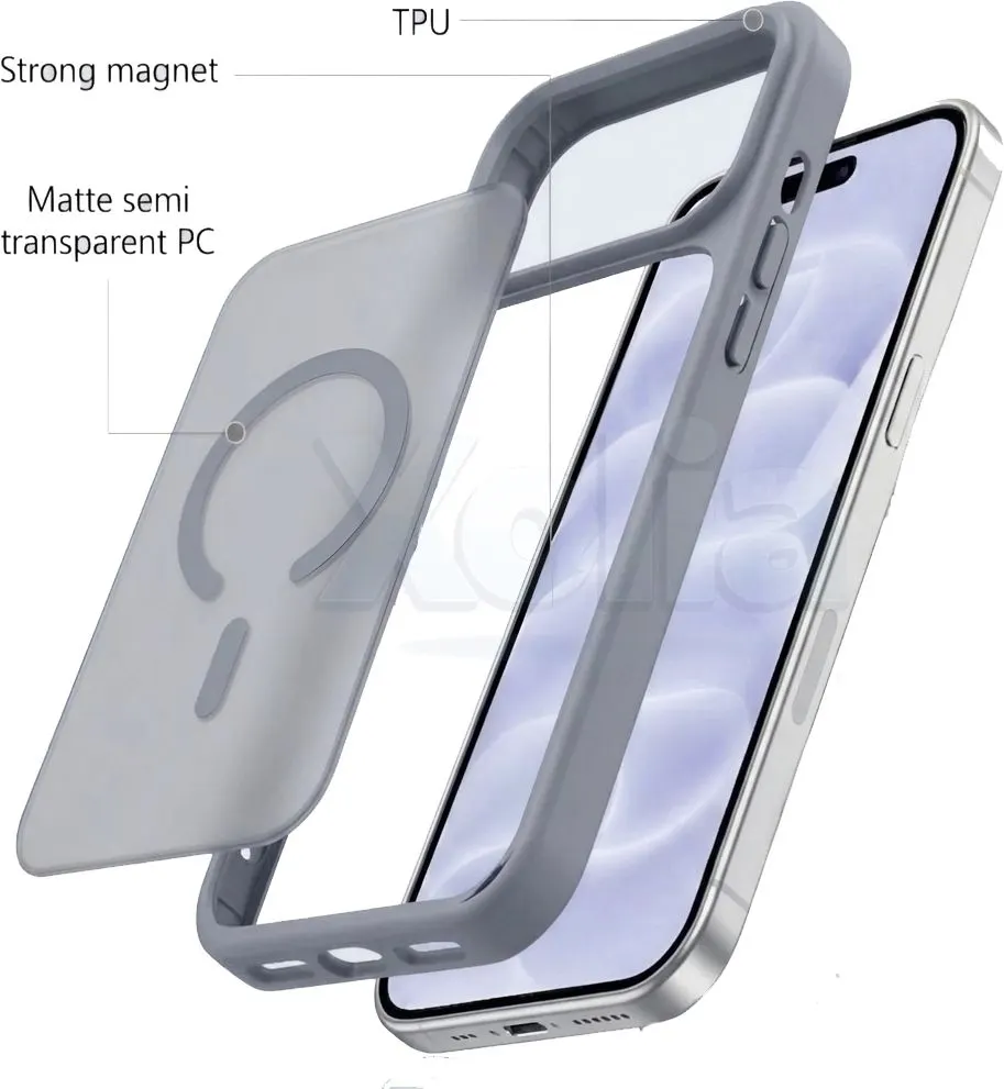 Xolia Back Cover for Apple iPhone 18 Pro (Grey, Shock Proof, Polycarbonate, Silicon, Pack of: 1) — image 4 of 4