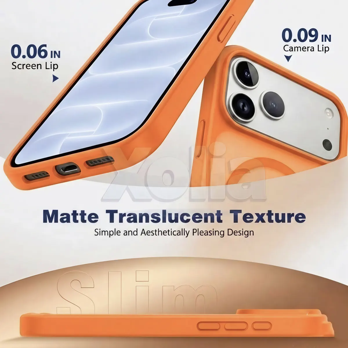 Xolia Back Cover for Apple iPhone 18 Pro (Orange, Shock Proof, Polycarbonate, Silicon, Pack of: 1) — image 3 of 5