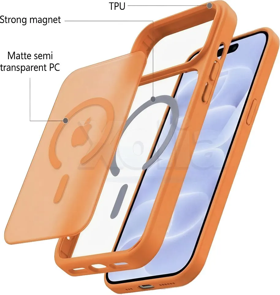 Xolia Back Cover for Apple iPhone 18 Pro (Orange, Shock Proof, Polycarbonate, Silicon, Pack of: 1) — image 5 of 5