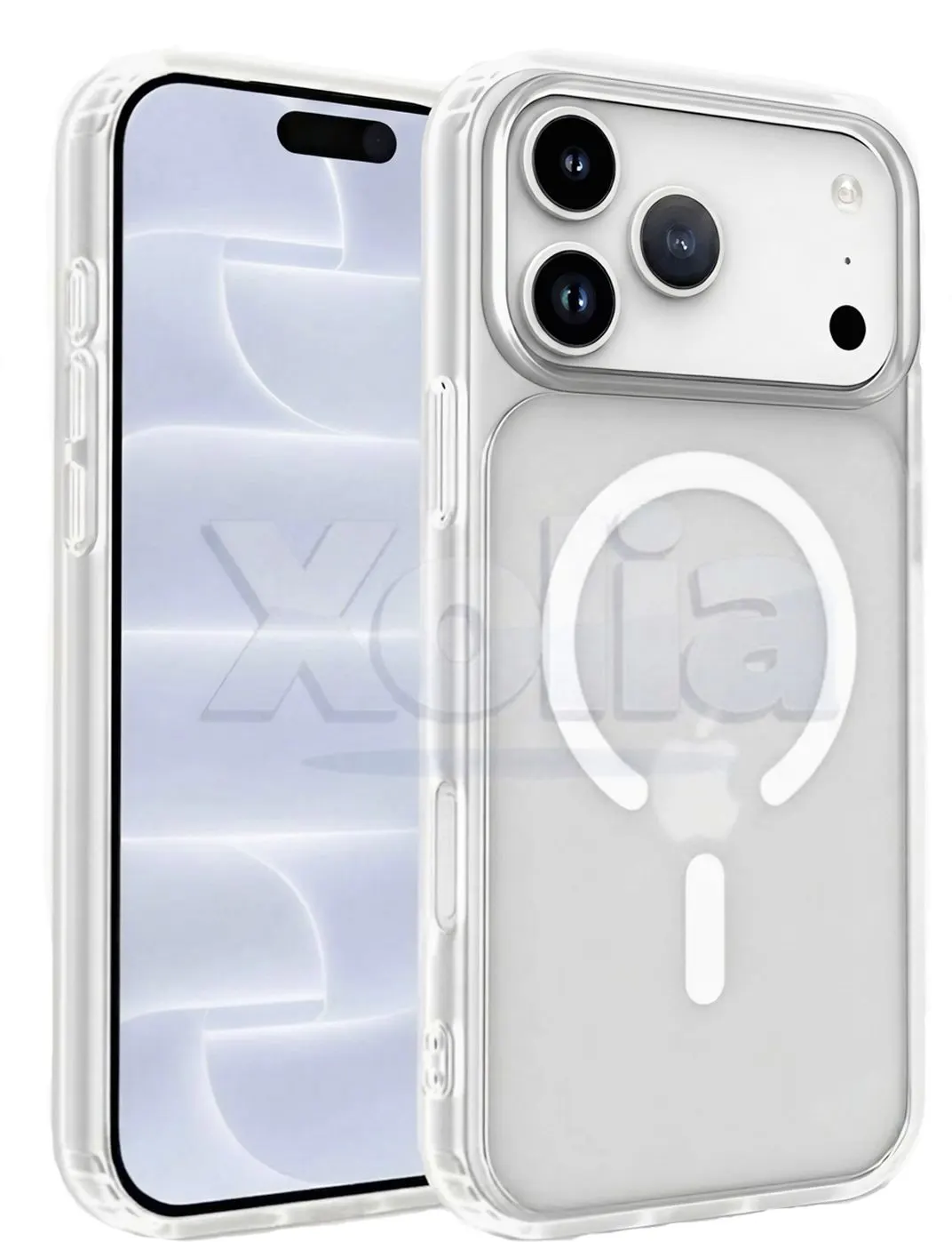 Xolia Back Cover for Apple iPhone 18 Pro (White, Shock Proof, Polycarbonate, Silicon, Pack of: 1)