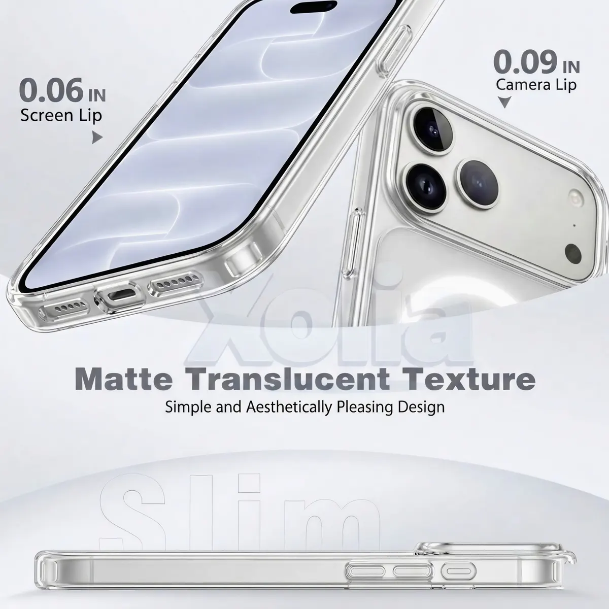 Xolia Back Cover for Apple iPhone 18 Pro (White, Shock Proof, Polycarbonate, Silicon, Pack of: 1) — image 3 of 4