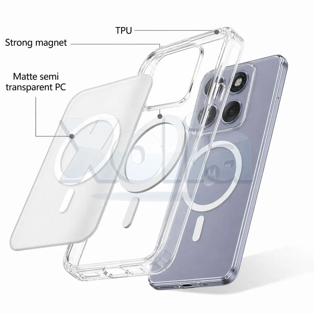 Xolia Back Cover for MOTOROLA Edge 60 Fusion 5G (White, Shock Proof, Polycarbonate, Silicon, Pack of: 1) — image 5 of 5