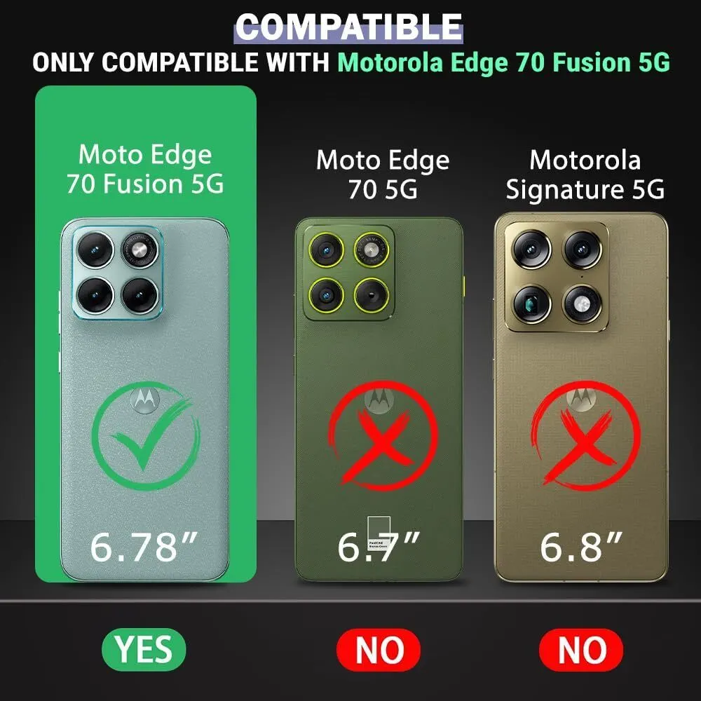 Xolia Back Cover for MOTOROLA Edge 70 Fusion 5G (Black, Shock Proof, Polycarbonate, Silicon, Pack of: 1) — image 2 of 5