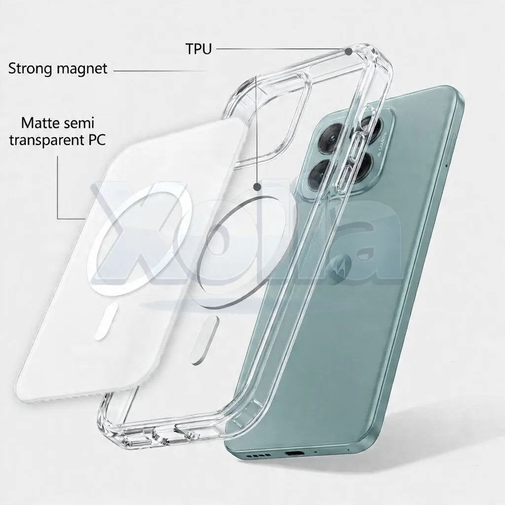 Xolia Back Cover for MOTOROLA Edge 70 Fusion 5G (White, Shock Proof, Polycarbonate, Silicon, Pack of: 1) — image 5 of 5