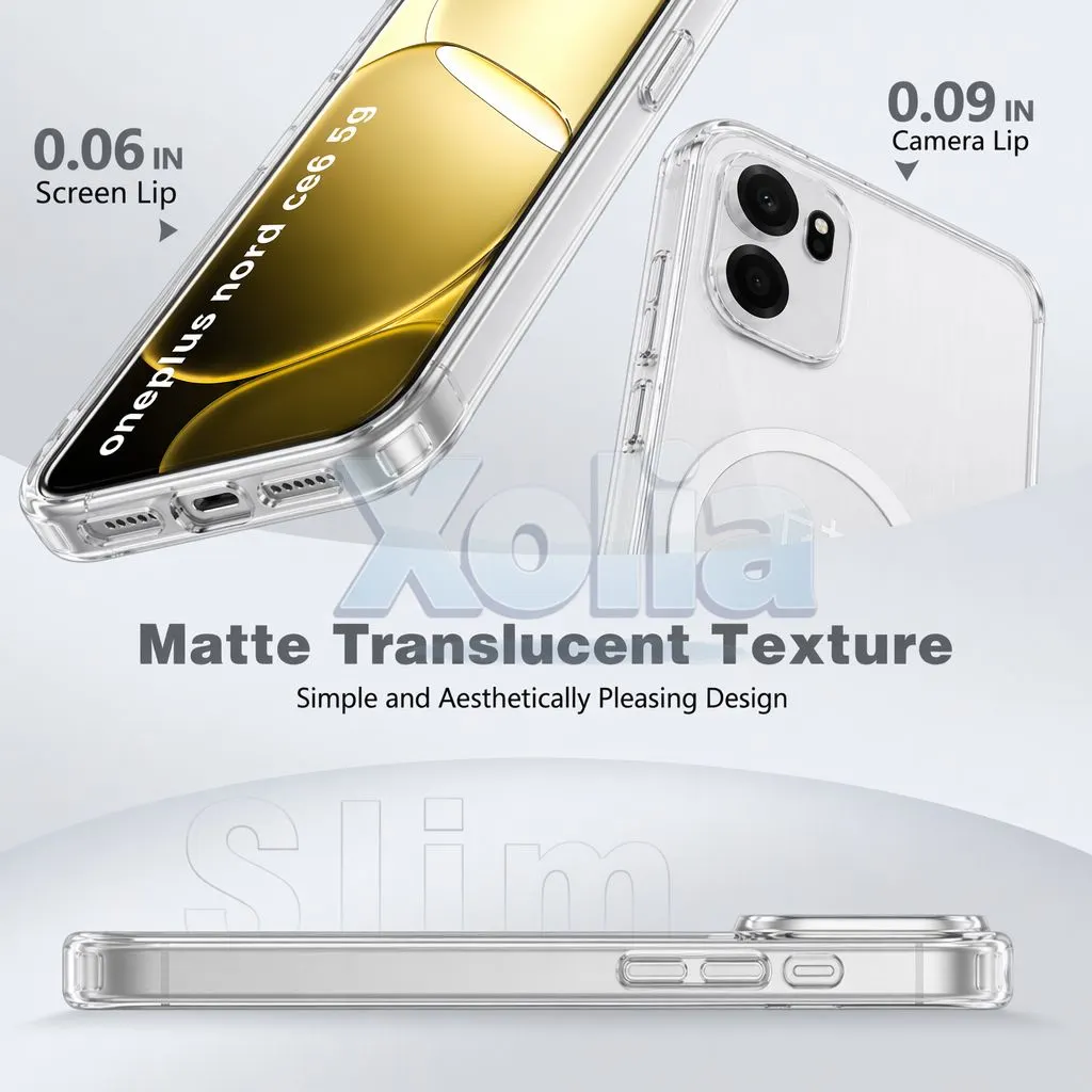 Xolia Back Cover for OnePlus Nord Ce 6 5G (White, Shock Proof, Polycarbonate, Silicon, Pack of: 1) — image 3 of 5