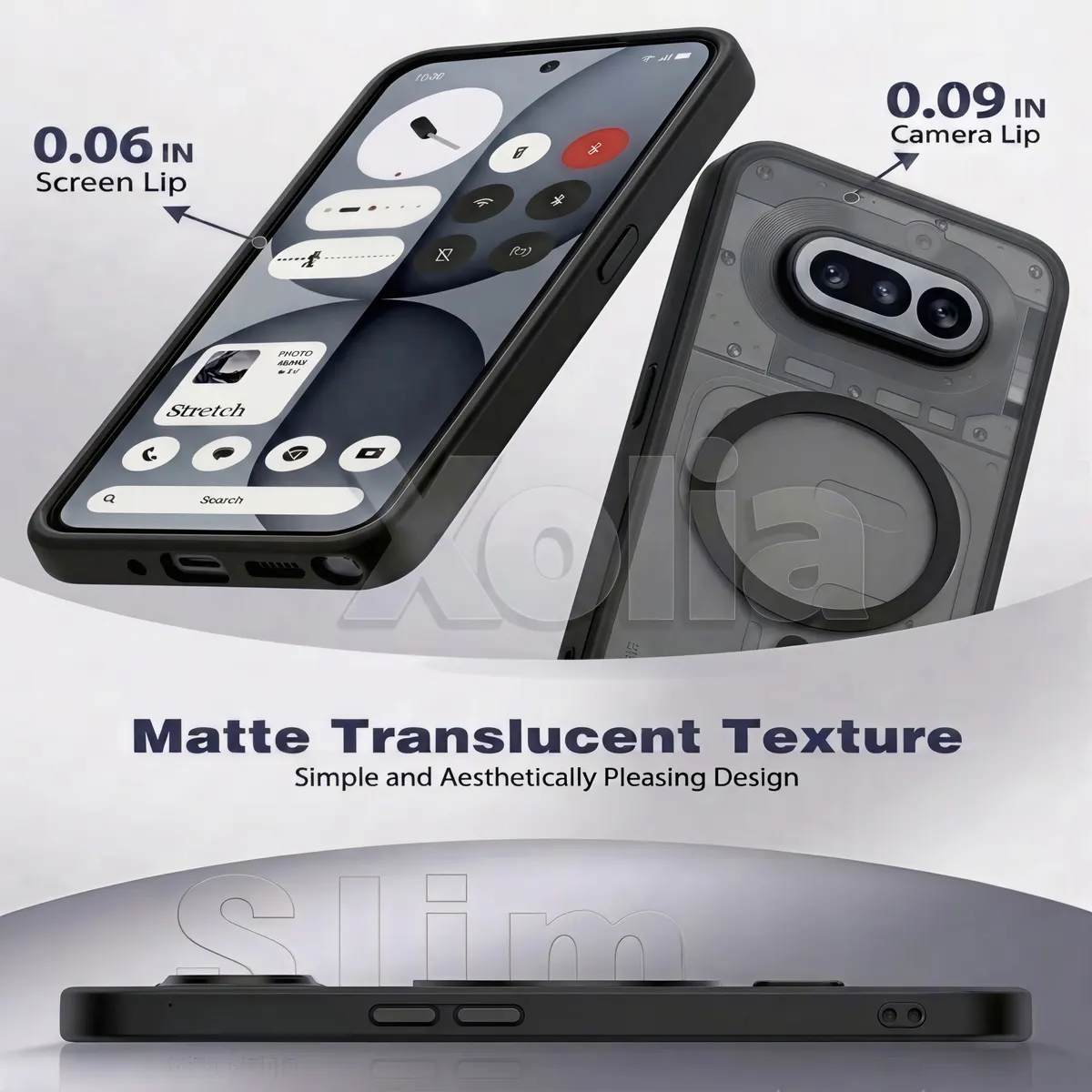 Xolia Back Cover for Nothing Phone 4a 5G (Black, Shock Proof, Polycarbonate, Silicon, Pack of: 1) — image 3 of 5
