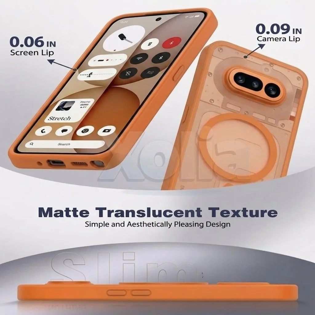 Xolia Back Cover for Nothing Phone 4a 5G (Orange, Shock Proof, Polycarbonate, Silicon, Pack of: 1) — image 3 of 5