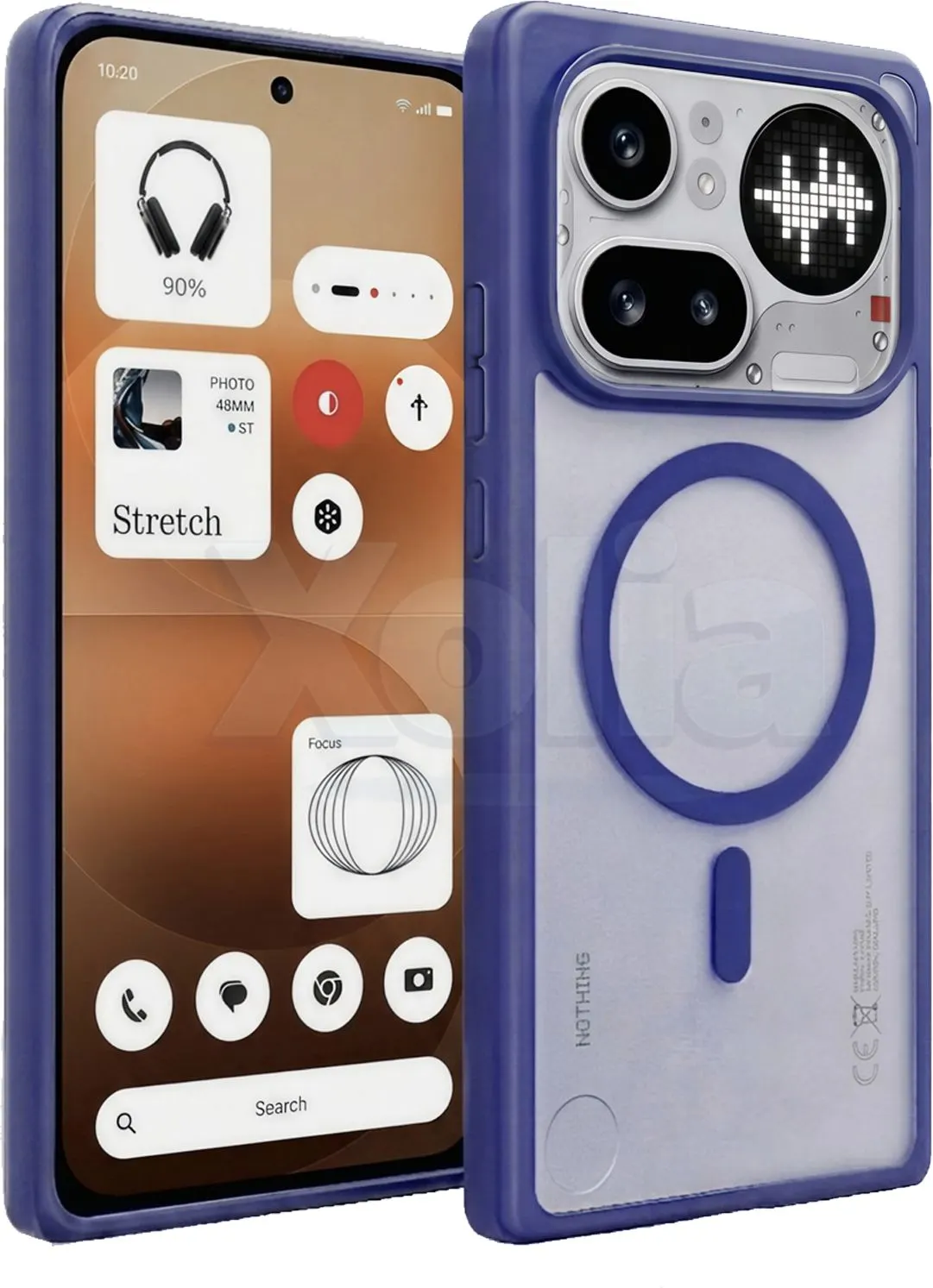 Xolia Back Cover for Nothing Phone 4a Pro 5G (Blue, Shock Proof, Polycarbonate, Silicon, Pack of: 1) — image 1 of 5